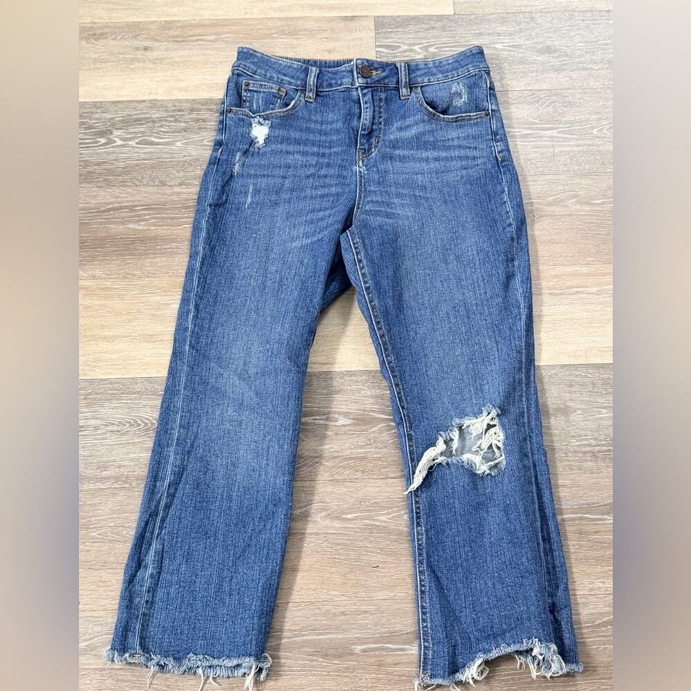 BDG Urban Outfitters Blue Denim Jeans Size 29 Kick Flare High Rise Cropped